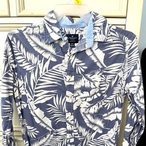 American Eagle Hawaiian Long-Sleeve